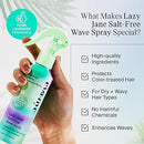 Eva NYC Lazy Jane Wave Spray, Salt-Free Texture Spray for Hair, Non-Sticky & GMO-Free Wavy Hair Products, Vegan Hair Products for Women, 5.4 oz