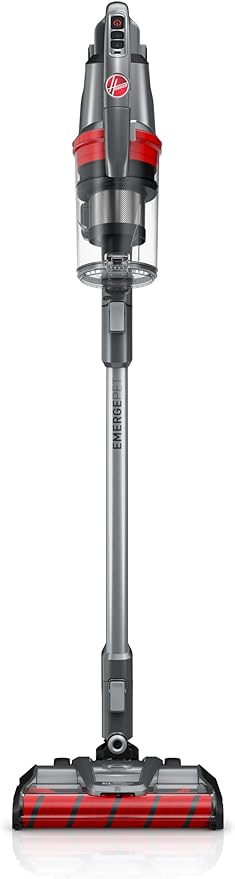 Hoover ONEPWR WindTunnel Emerge Pet+ Cordless Lightweight Stick Vacuum with All-Terrain Dual Brush Roll, 2 Batteries Included, BH53603VE, Silver