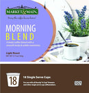 Market & Main Morning Blend Single Serve Coffee Pods (18 Pods)
