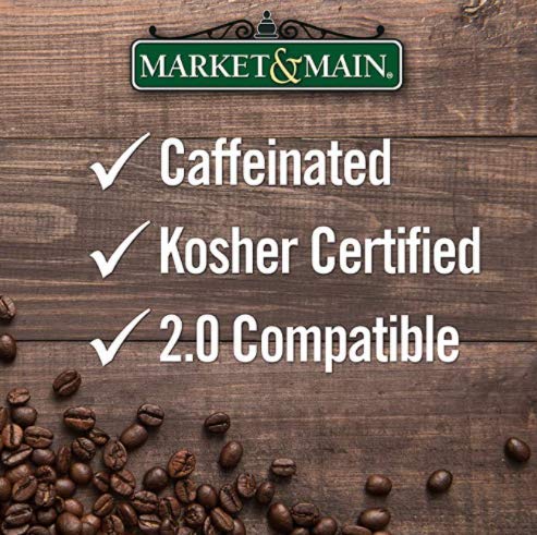 Market & Main OneCup, Colombian, Compatible with Keurig K-cup Brewers, 18 Count