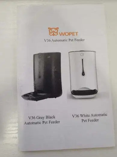 WOpet Smart Pet Feeder Model: V36 White - Open Box